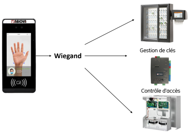 Wiegand pour raccorder de la biométrie au côntrole d'accès