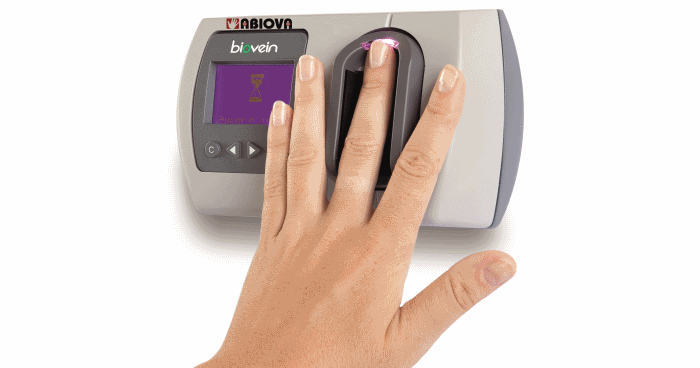 Documentation technique BIOVEIN de la biométrie des veines des doigt pour le contrôle d'accès